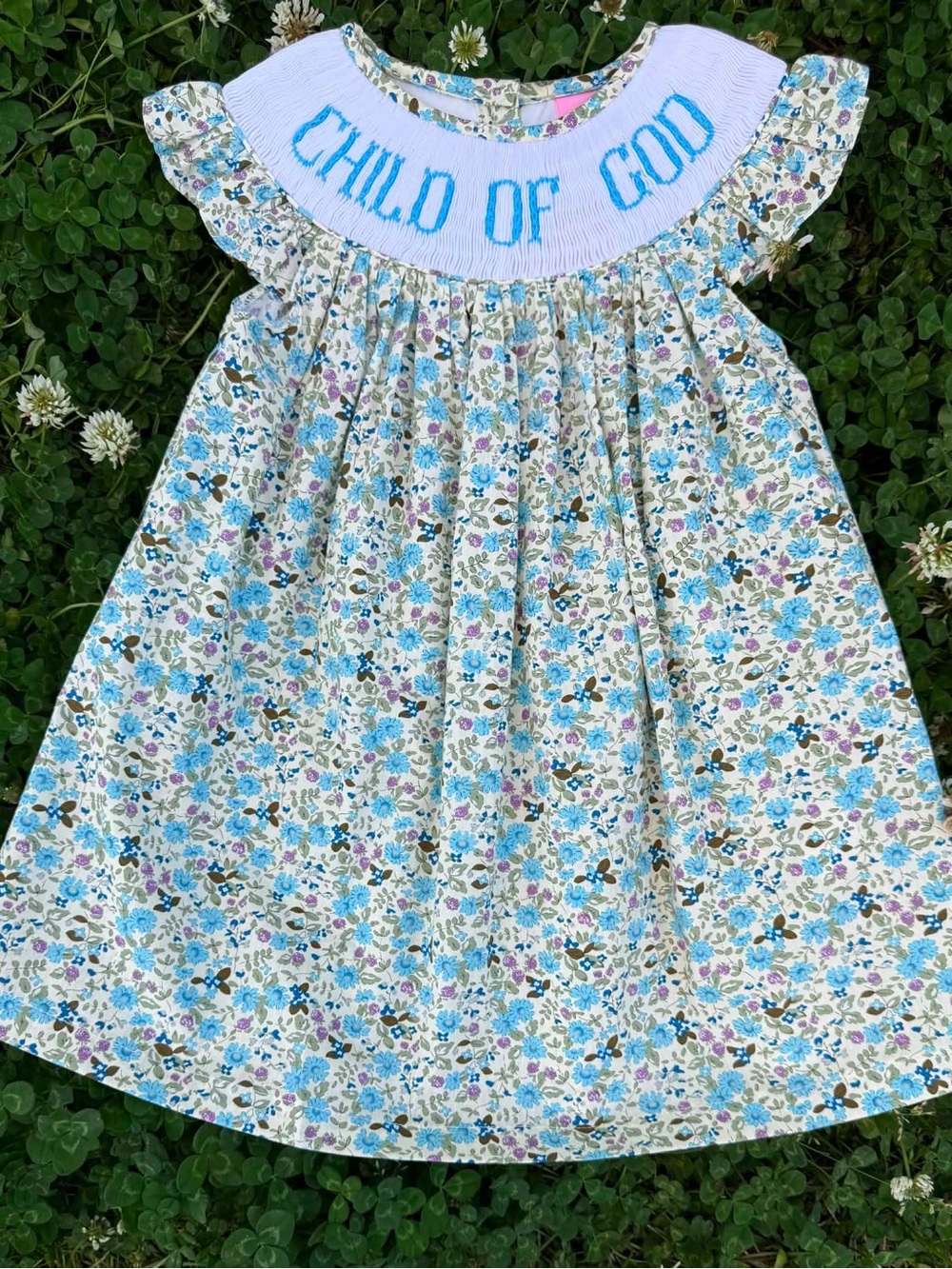 CHILD OF GOD Hand Smocked Dress